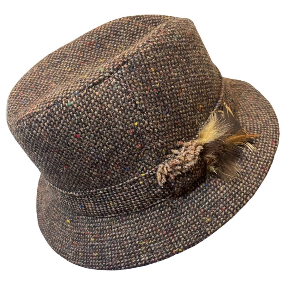 Hanna Hat Handmade Tweed Irish Walking Hat Size XL